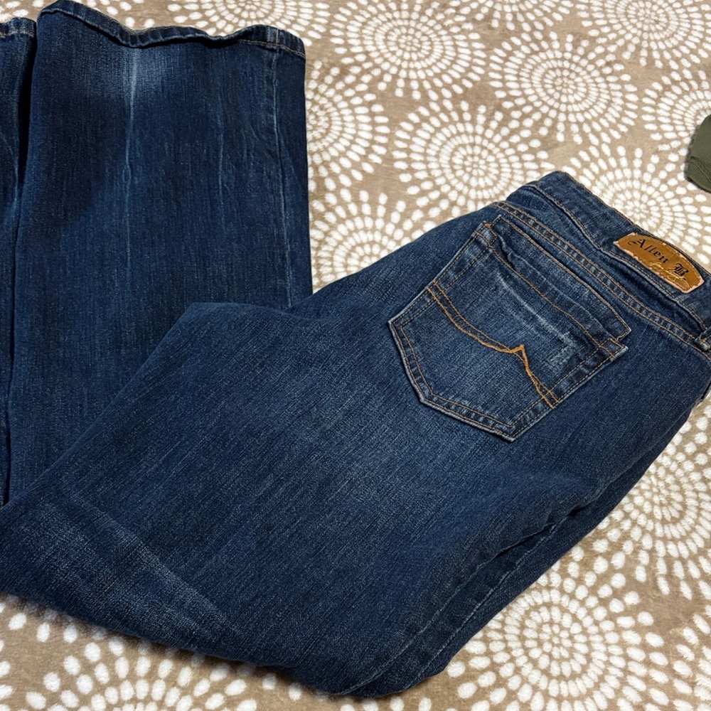 Allen B. By Allen Schwartz Dark Blue Boot Cut Jeans
